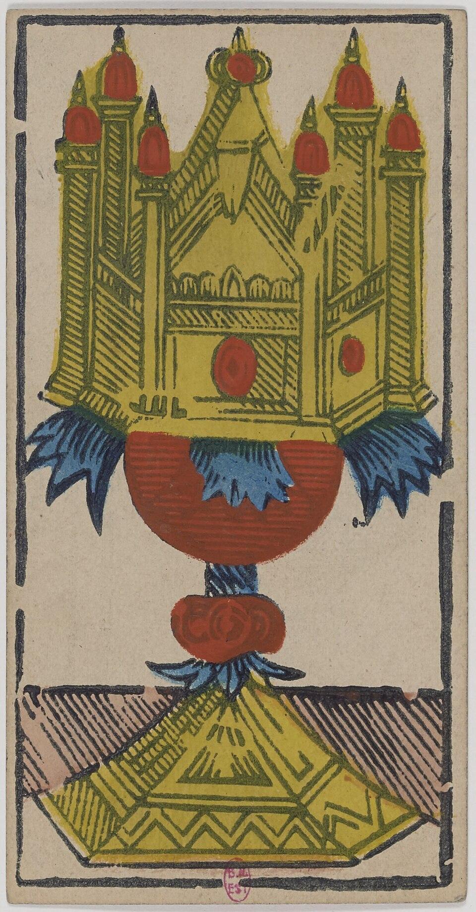 As de Coupes, arcane mineur du tarot de Marseille