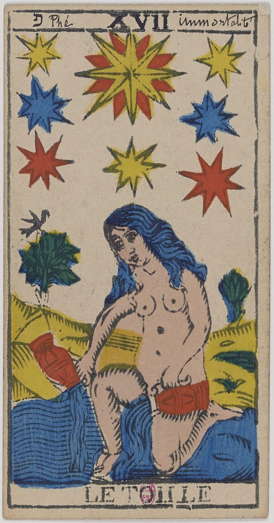 L'Étoile, arcane XVII du tarot de Marseille