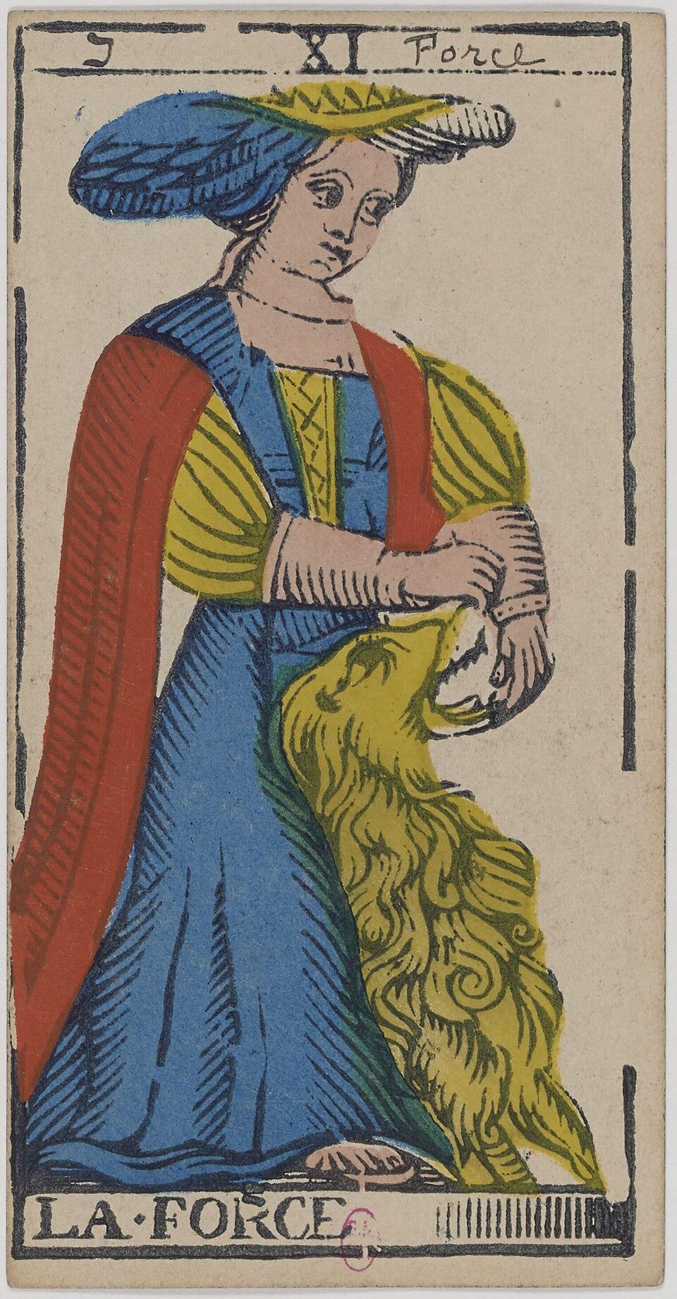 La Force, arcane XI du tarot de Marseille