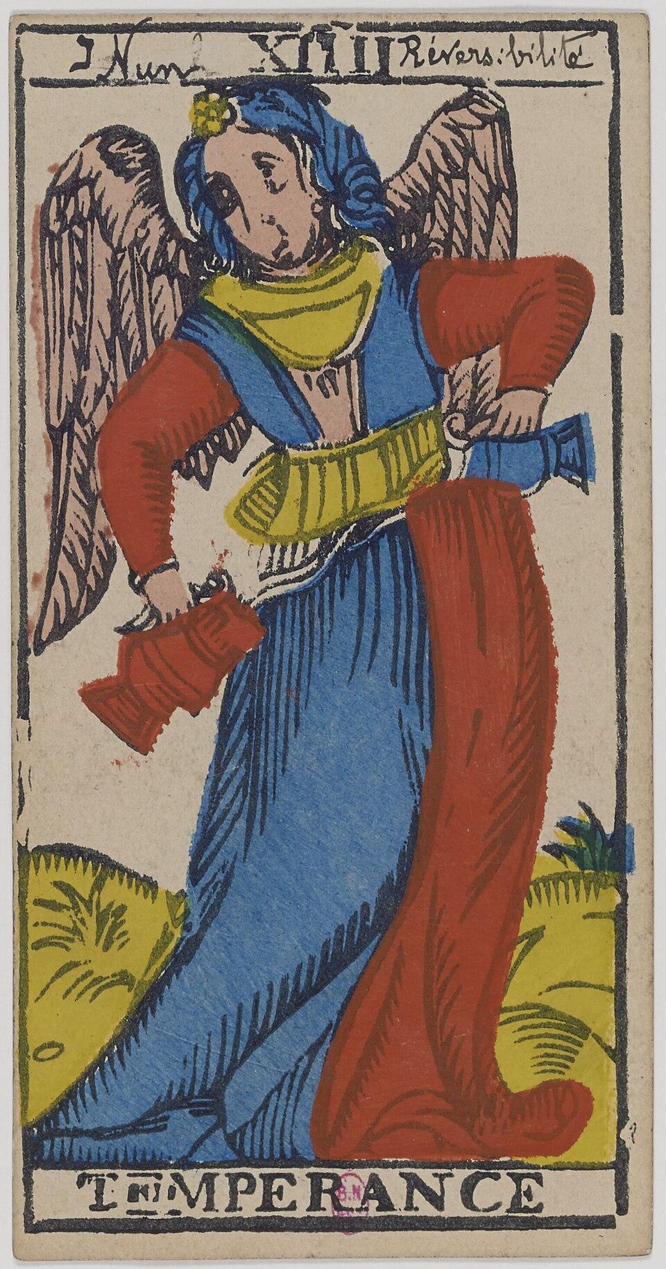 Tempérance, arcane XIIII du tarot de Marseille