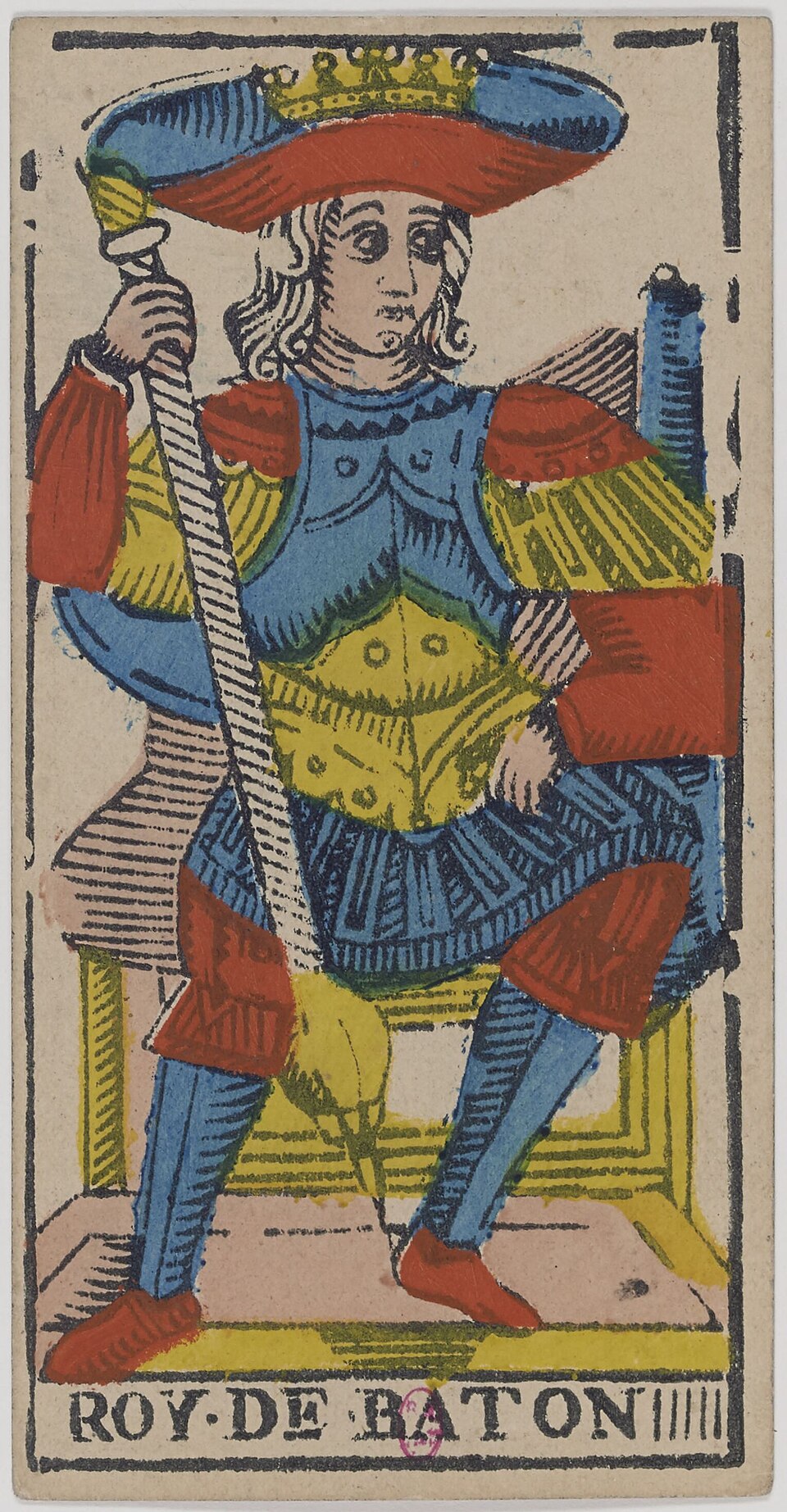 König der Stäbe, Karte der Kleinen Arkana im Tarot de Marseille