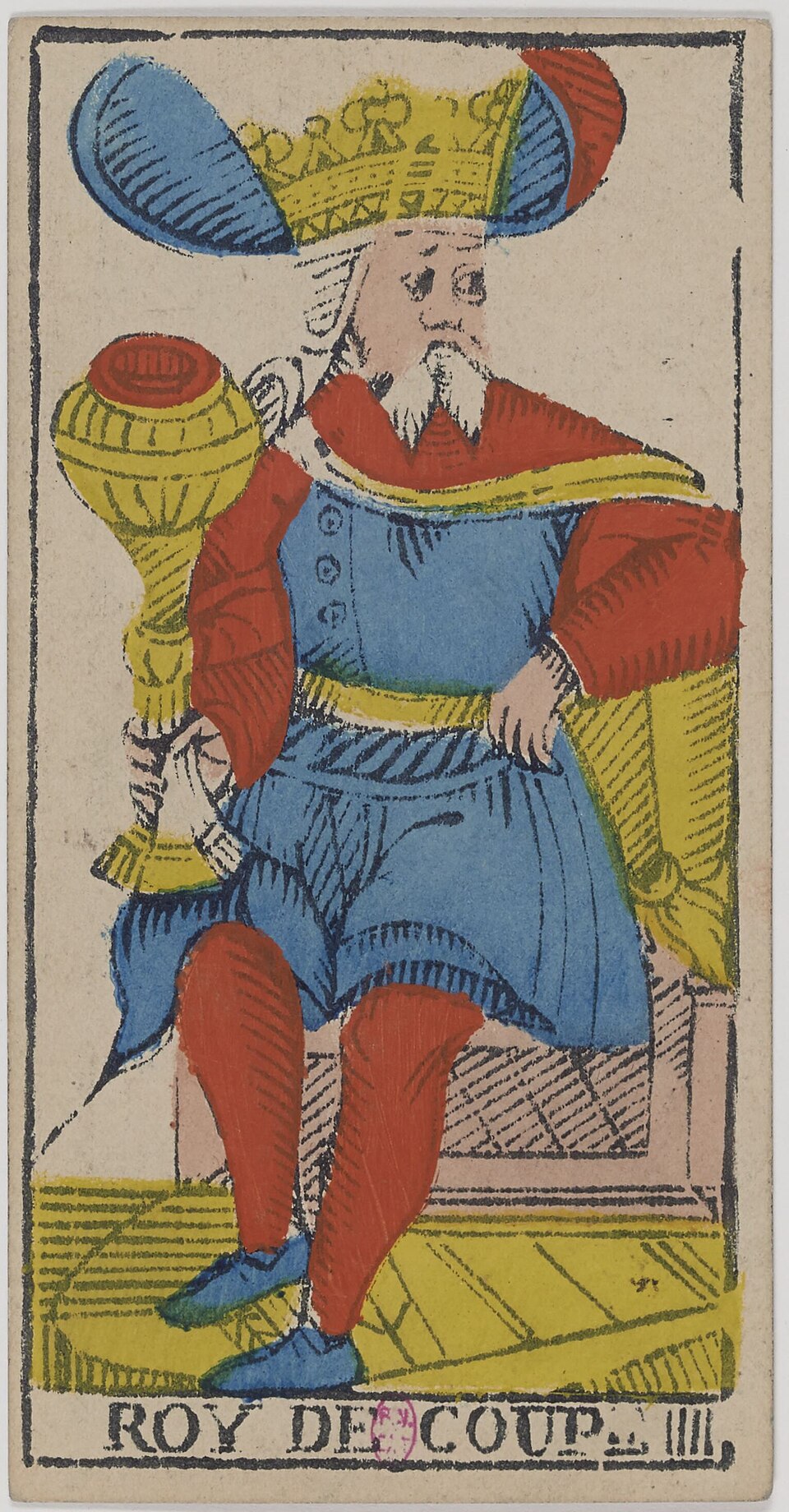 König der Kelche, Karte der Kleinen Arkana im Tarot de Marseille