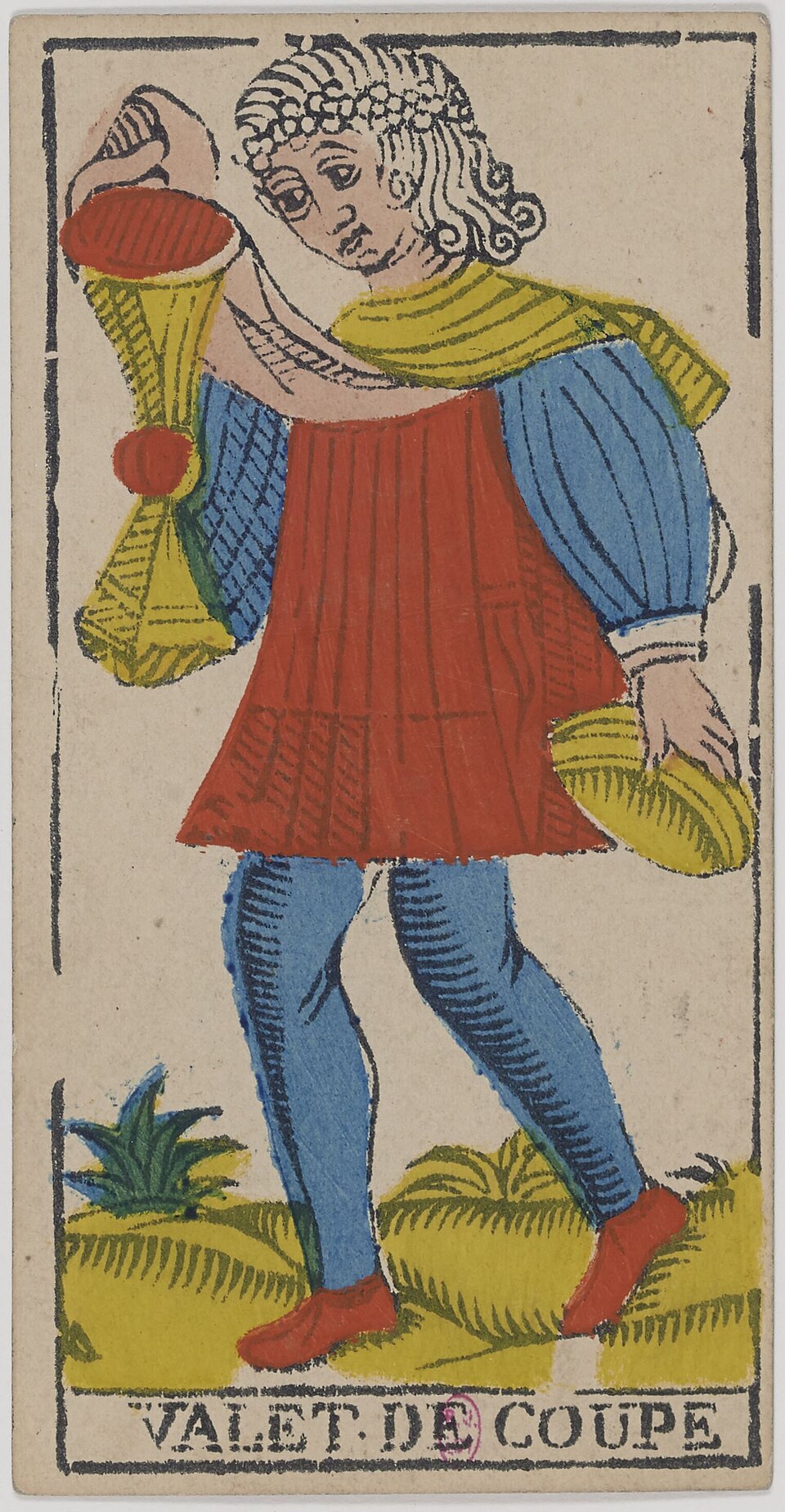 Bube der Kelche, Karte der Kleinen Arkana im Tarot de Marseille